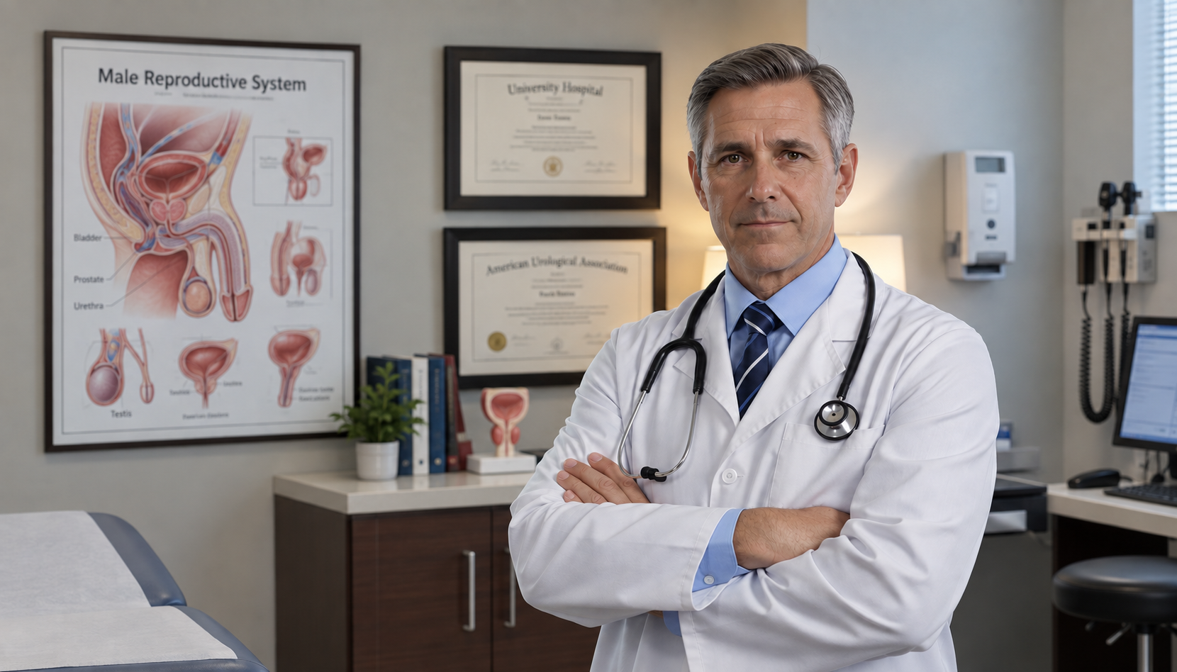 Male wellness doctor in his clinic